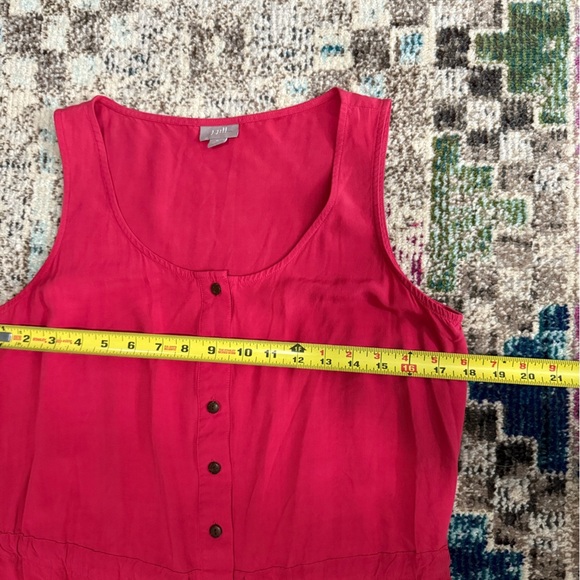 J. Jill • Button Front Drawstring Petite Dress - Picture 5 of 7